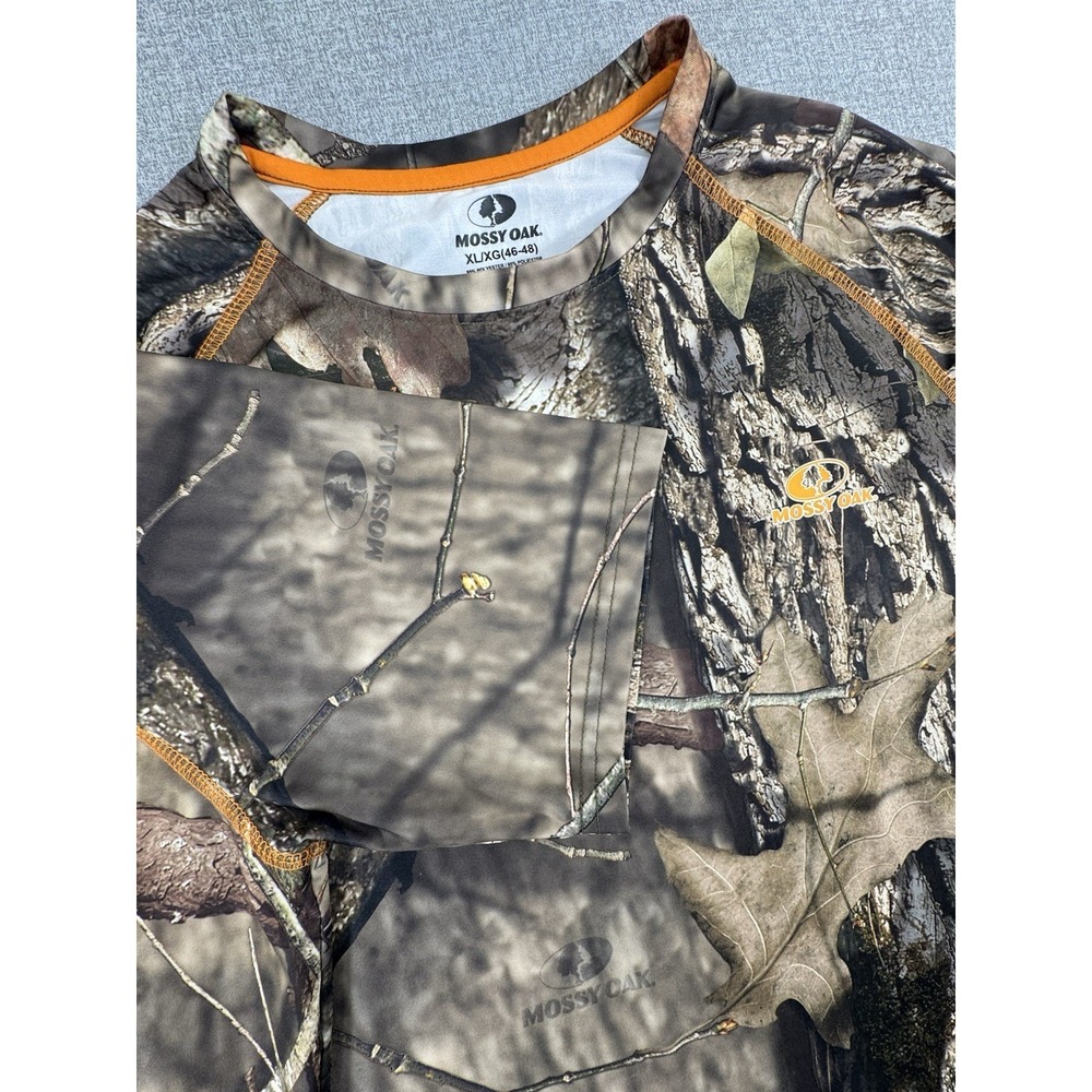 Mossy Oak  Mens Hunting Camo Long Sleeve TShirt 2XL no fly zone technology